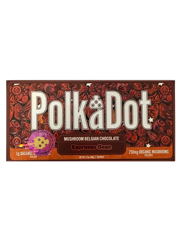 Polka Dot 5g Mushroom Chocolate Bar